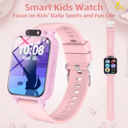 A Smartwatch Featuring A Front-Facing Camera, Multiple Engaging Educational Games,Weather Forecasts, Alarms, Suitable for Both Boys and Girls for Everyday Use and School, Making It A Comforting Option for Parents