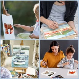 es for Painting Painting with 9x12, 8x10, 4x6, Canvas Panels for Oil Paint, Watercolor, Acrylic Paint, Gouache and Tempera