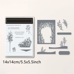Trees and Lawns Bundles Clear Stamps and Cutting Dies For DIY Craft Making Card Photo Album Scrapbooking Decoration Craft Card