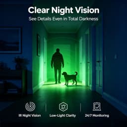 Mini Wireless Camera, Home Security Camera with Wide-Angle, Night Vision and Motion Detection Functions, Suitable for Indoor and Outdoor Household Use, Pet Monitoring and Nanny Camera