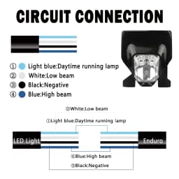Motorcycle Headlight Light Wick Halogen Lamp For Husqvarna FE501 FE250 FE350 TE300i 2012-2023 Enduro Pit Dirt Bike Accessories