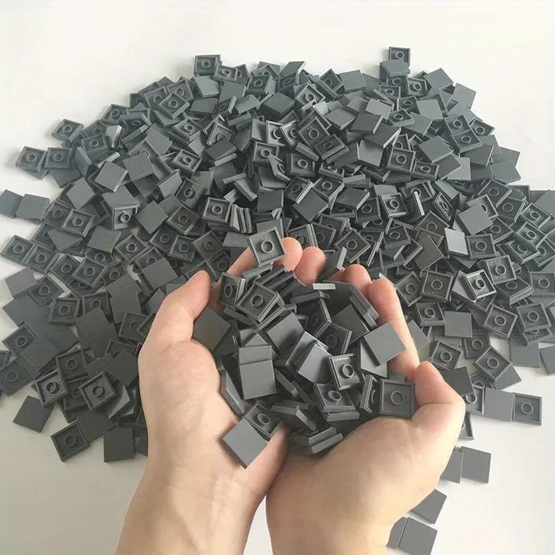 200PCS Flat Tile 2x2 Bricks MOC Assemble Particles 3068 Size Smooth Building Blocks DIY Educational Creative Toy for Kids