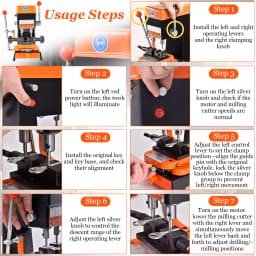 110V Key Duplicator Machine, Car Key Cutting Machine for Hardware Stores