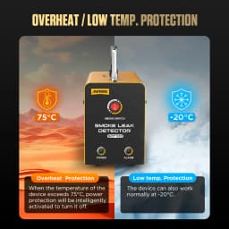 AUTOOL SDT100 12V Smoke Machine Leak Detector Oil Fuel Pipe Vacuum Leakage Detector Auto EVAP System Auto Diagnostic Tools
