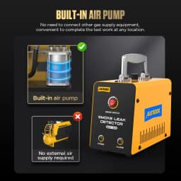 AUTOOL SDT100 12V Smoke Machine Leak Detector Oil Fuel Pipe Vacuum Leakage Detector Auto EVAP System Auto Diagnostic Tools