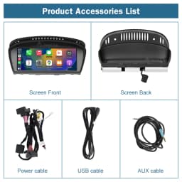 Road Top 8.8'' Wireless Carplay Android Auto Multimedia Display Screen For BMW 3 Series E90 E91 E92 E93 5 Series E60 E61 CCC CIC