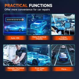 FOXWELL Car Diagnostic Tool GT60 OBD2 Scanner ALL System Bluetooth TPMS DPF ABS 2 Automotive Scanner Active Test Car Code Reader