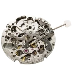 For Miyota Skeleton 8N24 Mechanical Self-Winding Movement High Accuracy Silver 21 Jewels Skeleton Mechanism 3 Hands Movement