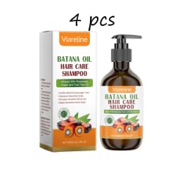 Viareline Batana Oil Hair Care Shampoo Gentle Cleaning Scalp Moisturizing Remove Dandruff Reduce Dryness Nourishing Hair Shampoo