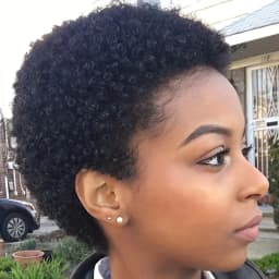 short afro curly human hair wig 150% density hair machine made pixie cut short curly human hair wig 4inch black color
