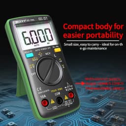 ZOYI ZT-102L Auto-Ranging Inductance 60H High-Precision Anti-Burn Multimeter with Capacitance, Temperature & NCV