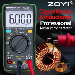 ZOYI ZT-102L Auto-Ranging Inductance 60H High-Precision Anti-Burn Multimeter with Capacitance, Temperature & NCV