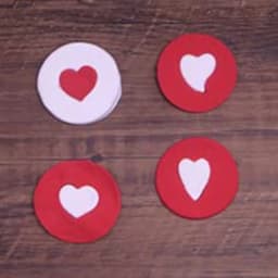 Mini Heart Cookie Cutter Set 4 Piece Stainless Steel Red Cute Baking Tool for Valentine's Day Desserts