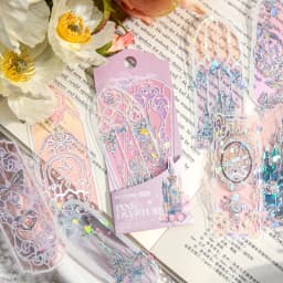 Mr Paper 40pcs/bag Shell Light PVC Bookmarks Streaming Dream Series High Value Ins Fresh Reading Marker Card Reading Bookmarks
