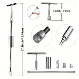 Paintless Dent Repair Kit, Car Dent Puller Kit with Slide Hammer T-Bar Removal Tools Car Body, for Hail Damage Door Ding Fridge