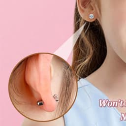 24Pairs Stainless Steel Stud Earrings for Women CZ Screw Back 4mm Tiny Flat Back Studs Cute Dainty Jewelry Gift Set 16G 18G