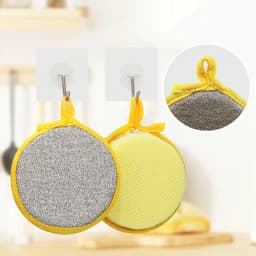 10pcs Dual-Sided Kitchen Sponge Scrubber, Cleaning Tool for Pans & Dishes