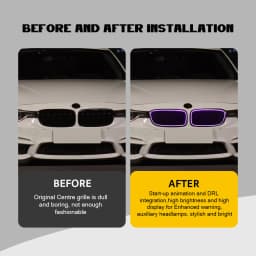 Upgrade Grille For BMW 3 Series F30 2013-2018 2013 2014 2015 2016 2017 2018 Grille Lights RGB Color