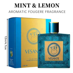 Vintage Heros - 3.4oz Men's Bold Eau De Cologne Concentrated Perfume, Fruity Aromatic Fragrance Notes, An Elegant Choice For Men