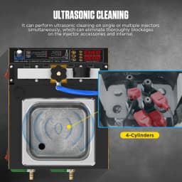 AUTOOL CT160 Car Injector Heated Cleaning Machine Injectors Machine Automotive Injector Nozzle Cleaning Tester Machine