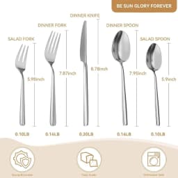 Oval 20Piece Silverware Set Forged Stainless Steel Flatware Set with European Design Mirror Polish Modern Cutlery Set Service f