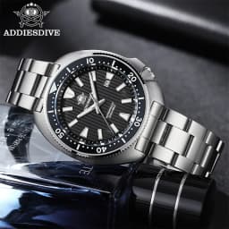 ADDIESDIVE Hot Men's Business Quartz Watch 200m Waterproof Ceramic Bezel BGW9 Super Luminous Luxury Men's Stainless Steel Watch