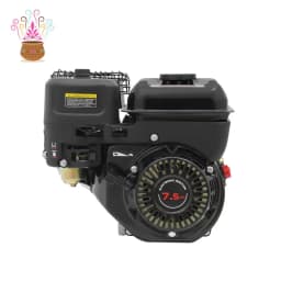7.5HP 4-Stroke Horizontal Shaft Engine, Heavy Duty Cast Iron and Aluminum Construction for Generator Water Pump