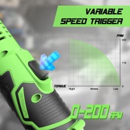 TaskStar 6.3-inch Extended Ratchet Wrench 3/8" Driver Cordless Electric Wrench Car Dismantling Power Tool For DIY Car Mechanic