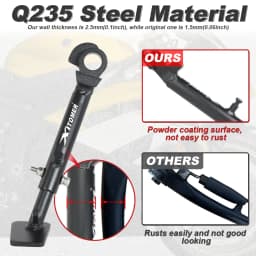 Kick Side Stand Sikestand Parking Bracket Motorcycle Adjustable Kickstand YZF-R6 2006-2022 2023 YZF-R6 RACE 2024-2025 For Yamaha