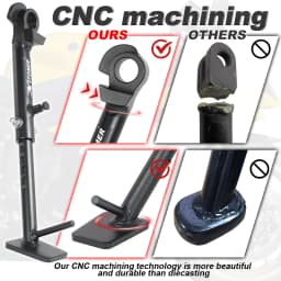 Kick Side Stand Sikestand Parking Bracket Motorcycle Adjustable Kickstand YZF-R6 2006-2022 2023 YZF-R6 RACE 2024-2025 For Yamaha