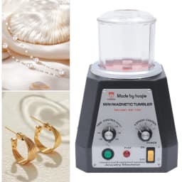 2000-3500 RPM Magnetic Polishing Machine 4 Speed Magnetic Tumbling Machine for Jewelry Metal Parts for Gold Silver Steel