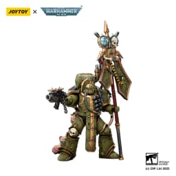 JOYTOY Warhammer 40,000 1/18 Action Figure Death Guard Plague Marine Icon bearer Model