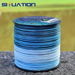 SIIUATIONA 500M-546yds 4X braided PE fishing line, featuring high-visibility color coding, exceptional tensile strength, and durability, ideal for lure fishing and both freshwater and saltwater fishing
