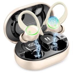 Wireless Earbuds Sports, Bluetooth Headphones 5.3, 4 ENC Noise Cancelling Mic, IP7 Waterproof Headset, 48H Playback.