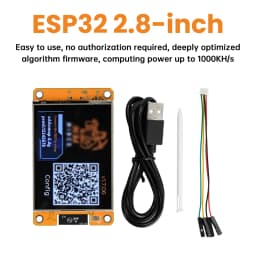 ESP32 OLED Screen Module 1060KH/s 2.8" Touchscreen WIFI&Bluetooth Development Board Visual Interface ESP32-D0WD-V3 for Arduino