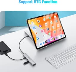 RSHTECH USB C Hub 10Gbps 4-Ports USB-C 3.2 Dongle Ultra Slim Data Hubs Portable Splitter for Laptop MacBook Pro Thunderbolt