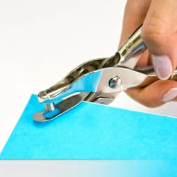 1- Hole Punch, 5 Sheet Capacity, Silver (90091)