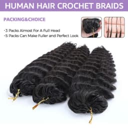 12A Knotless Pre Separated Body Wave Feather Crochet Human Hair Real Hair Extensions For Braiding Twist Feather Line For Women Extensions Wigs Miracle Knots Braiding Hair Extensions Materials Bouncy Water Waves Crochet Human Hair Body Wave Promotional