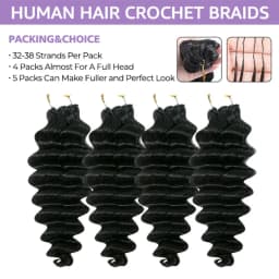 12A Knotless Pre Separated Body Wave Feather Crochet Human Hair Real Hair Extensions For Braiding Twist Feather Line For Women Extensions Wigs Miracle Knots Braiding Hair Extensions Materials Bouncy Water Waves Crochet Human Hair Body Wave Promotional