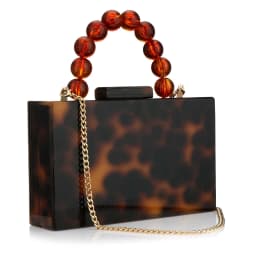 2026 New Acrylic Leopard Luxury Wedding Chain Handbag Women Box Clutch Evening Bags Chic Party Shoulder Crossbody Bags Ladies Dinner Dress Purses