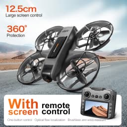 RC Drone One Button Control Stable Hover 360° Surround Protection Brushless Motor Wind Resistant High Value Styling FPV Drone Toy