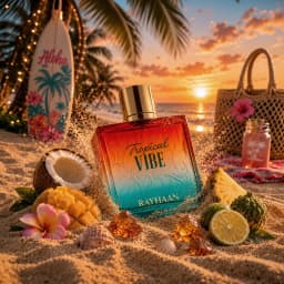 Rayhaan Tropical Vibe Eau de Parfum Spray for Unisex – Lively Tropical Fruity, Floral & Fresh Woody Scent, Long-Lasting Fragrance, Perfect Gift, 3.4 fl oz / 100 ml
