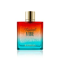 Rayhaan Tropical Vibe Eau de Parfum Spray for Unisex – Lively Tropical Fruity, Floral & Fresh Woody Scent, Long-Lasting Fragrance, Perfect Gift, 3.4 fl oz / 100 ml