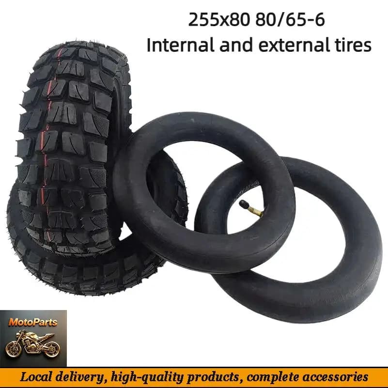 Fast Delivery 10x3.0 255x80 80/65-6 10-inch Off Road City Road Pneumatic Tire for Electric Scooter Speedual Grace Zero 10X