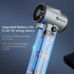 BOOSTER TF64A2 Turbo Fan Water Blower for Vehicles Home&Outdoor 64mm Ducted Brushless Motor Maximum Power 750W High Capacity 4000mAh Battery 1400G Thrust
