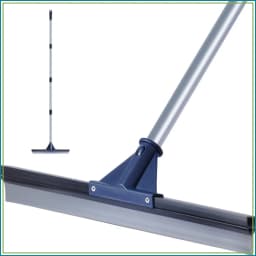 17.5" Heavy Duty Floor Squeegee for Concrete, Tile & Glass, with Adjustable Long Handle, Streak-Free Cleaning Tool