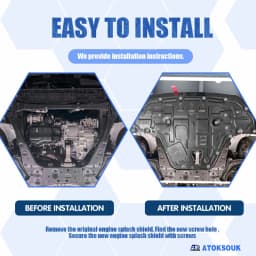 Car Engine Splash Shield Guard For Hyundai Sonata 2020~2023 Engine Under Cover Front Splash Guard Mud Flaps-Not Hybrid Version