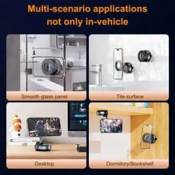 Upgraded MagSafe Car Mount, Magnetic Phone Holder, Vacuum Suction Cup Car Phone Holder, Compatible With Jeep and Car Accessories, Fits 17 Pro Max, 16, 15, 14, 13 and Other Magnetically Compatible Smartphones.