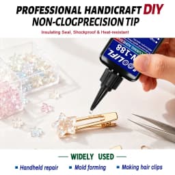 W-188 UV Glue Ultra Transparent Fast Curing UV Adhesive Low Odor Strong Bond for Acrylic Glass Phone Case Dried Flower Handmade Craft Jewelry Making