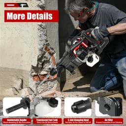 2 Stroke 1000W Demolition Jack Hammer 33CC Air Cooling Hammer Drilling Machine Handle 5300rpm Electric Hammer For Work